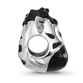 Sterling Silver Reflections Kids Enamel Zebra Face Bead